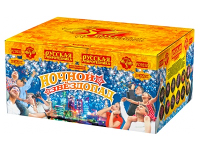 Ночной звездопад Комбинированный Фейерверк купить в Багратионовске | bagrationovsk.salutsklad.ru