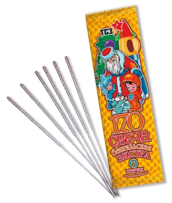 170 мм. Экстра Бенгальские огни купить в Багратионовске | bagrationovsk.salutsklad.ru