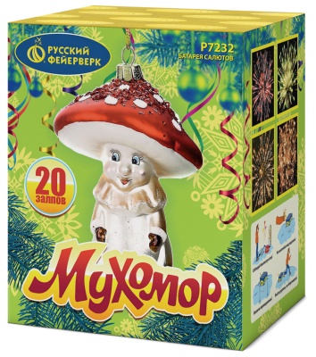 Мухомор Батарея салютов купить в Багратионовске | bagrationovsk.salutsklad.ru